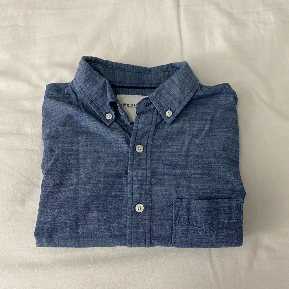 Aeropostale Denim Button Down Shirt